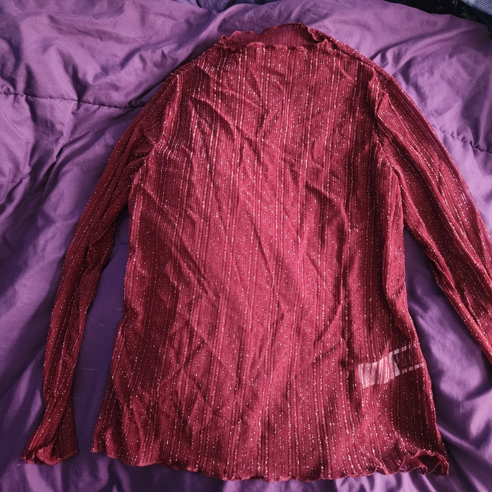Sparkling Red Long Sleeve Top